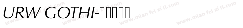 URW GOTHI字体转换